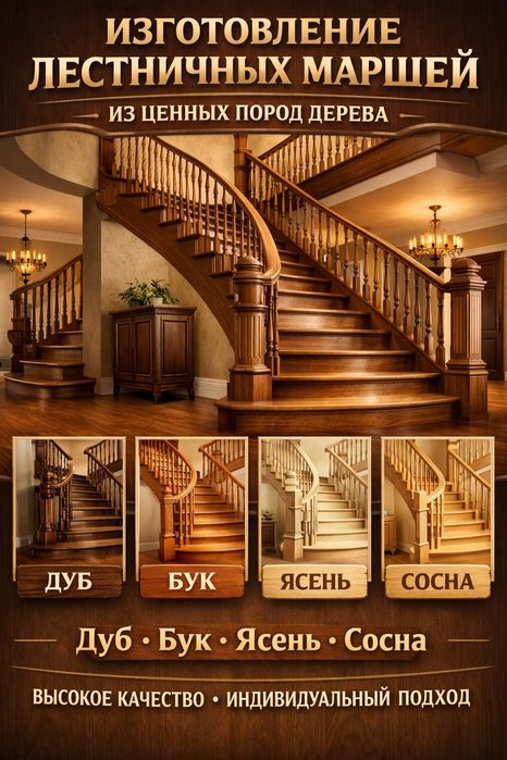 Изготовление лестничных маршей