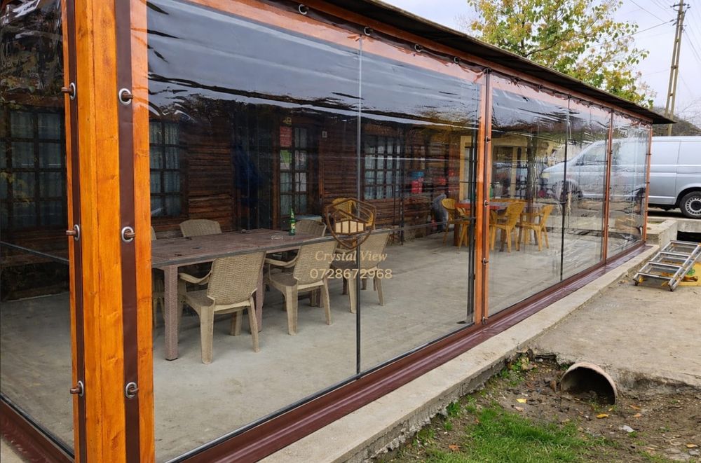 Inchideri terase cu folie PVC