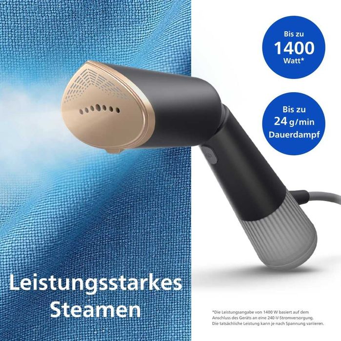 ПРОМО Нов 2г Гаранция Мощен Уред за Гладене с Пара Вертикална Ютия PHILIPS STH5030/80, 1300W