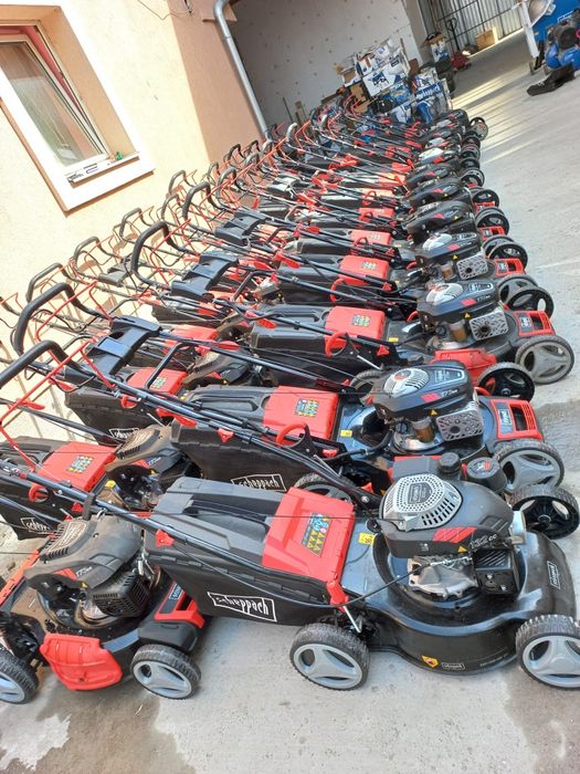 Masina de tuns gazon cu motor in 4 timpi scheppach diferite modele