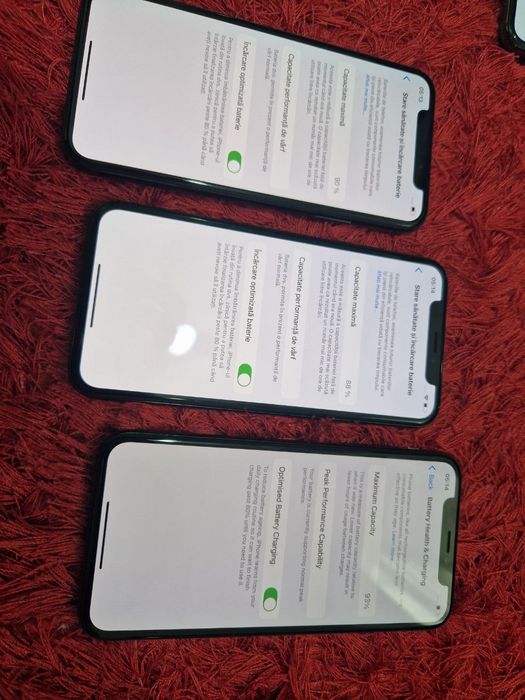 -Iphone XS, ca Noi, Negru-Silver, 64Gb, 4Ram, Bat: 90%-92%-88%, irepro