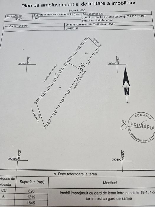 Teren sat Ștefan Odobleja