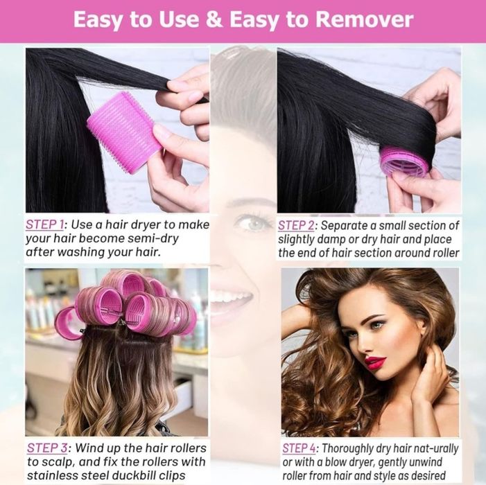 Ролки за коса + щипки