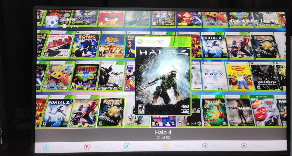 Xbox 360 modat,50 de jocuri de top GTA 5,Minecraft,NFS,maneta,cabluri