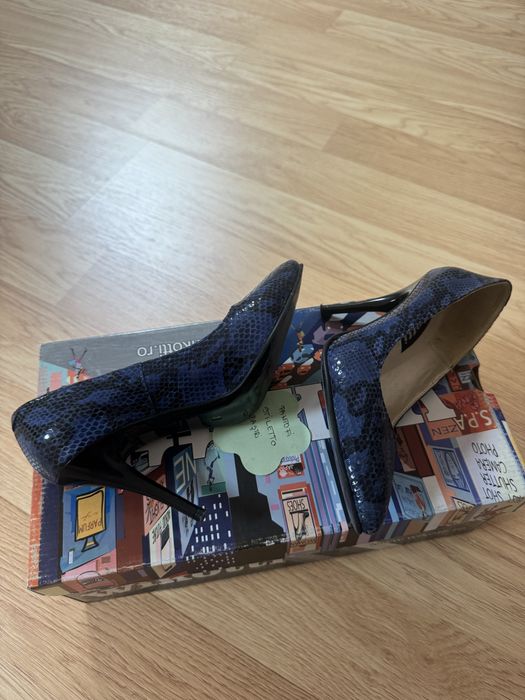 Pantofi stiletto, piele, marimea 35
