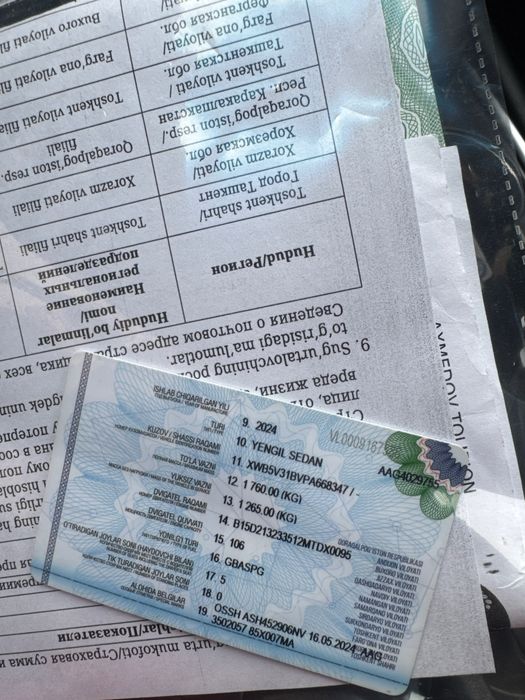 Gentra 2024 Qora Lyukli