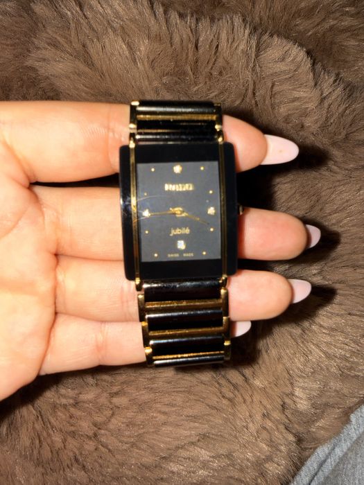 Ceas original RADO JUBILE- dama ceramica quartz negru