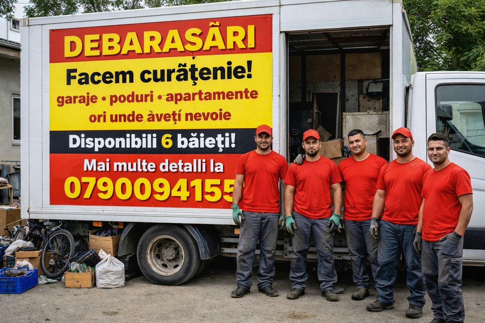 Facem curățenie garaje poduri apartamente lom Electrocasnice fiare vec