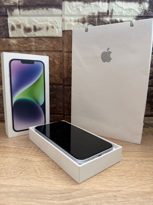 Iphone 14, Purple, 128GB, Smartphone, Apple, Телефон - 85% Battery Health + оригинална кутия и аксесоари