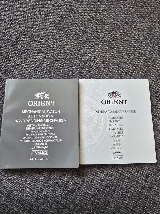 Carte Broșură Garantie Orient