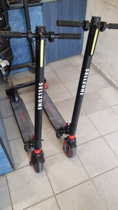 Електрически скутер тротинетка голяма малка гума Bluetooth ток зарядно