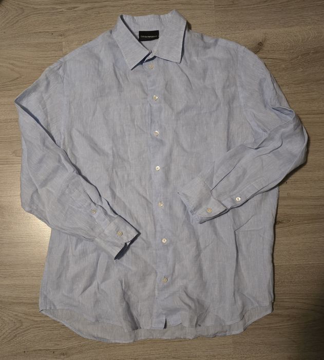 Emporio armani ленена риза L размер