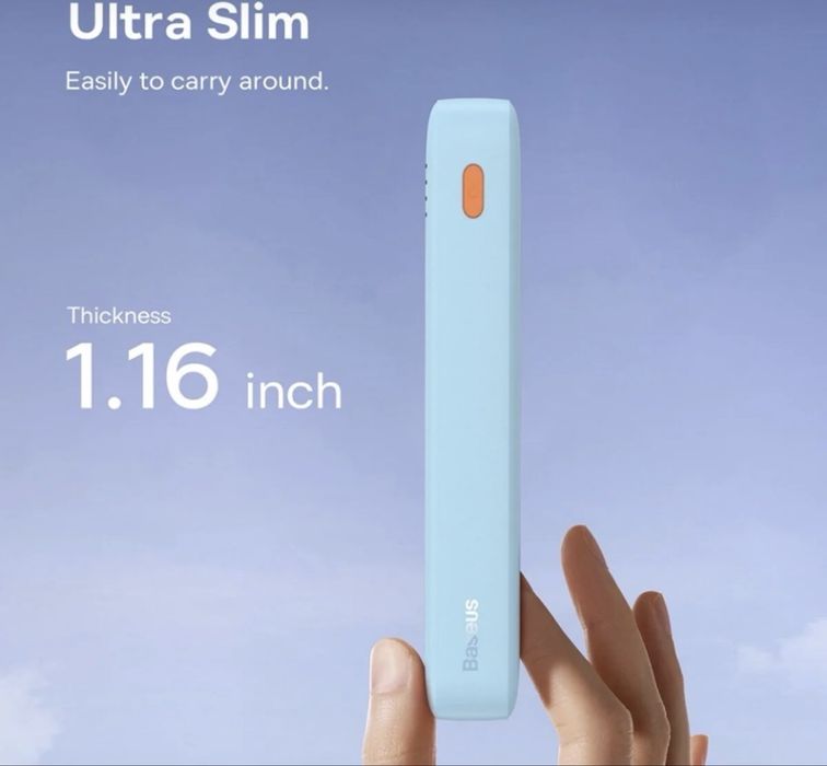 Power bank Baseus Airpow 20.000 mAh, 20W, cu cablu inclus nou sigilat