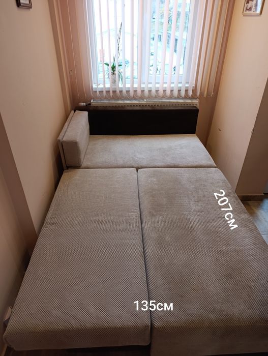 Диван с функция сън 207/135см