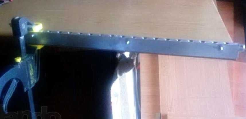 Sablon template mobilier PAL 18mm L=500mm pentru ericsoane gauri 5mm