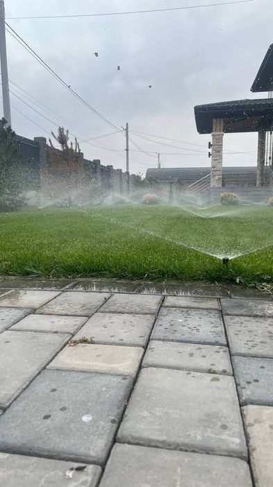 Газон и  автополив