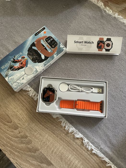 Ceas Smartwatch Nou, 2.2” IPS Touch, Portocaliu