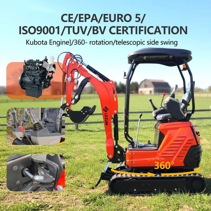 LEZUM mini excavator chinezesc de vânzare Căutăm agenți