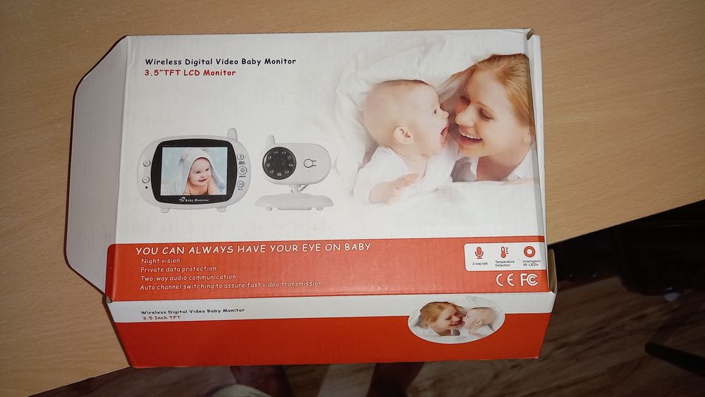 Baby Monitor Wireless cu ecran LCD 3.5 inch si suport audio bidirectio
