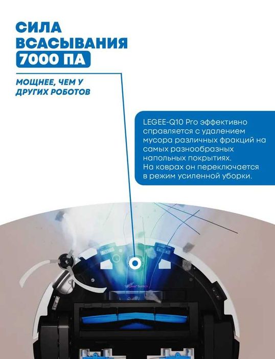 Робот пылесос моющий Hobot LEGEE-Q10 Pro