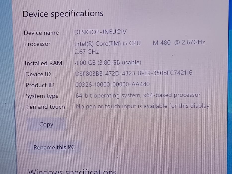 Vind leptop Fujitsu Siemens i5