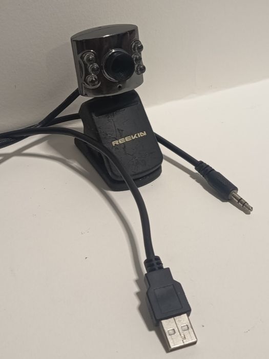 Cameră Web USB Reekin cu LED-uri Night Vision și Microfon Jack 3.5mm
