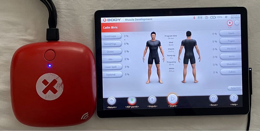 Echipament XBODY GO Wireless - pentru antrenamente EMS