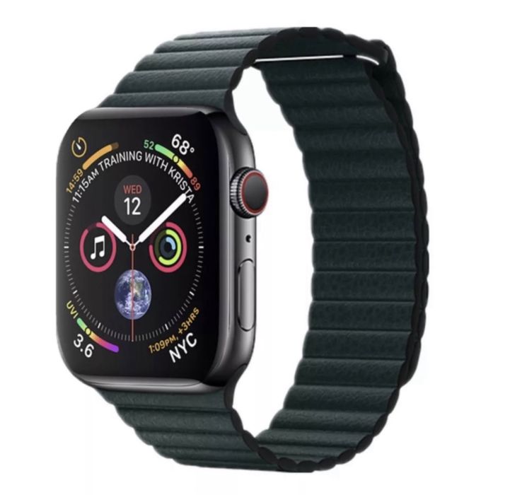 Curea Piele Sintetica Magnetica Incarcator Ceas Apple Watch Iphone 15