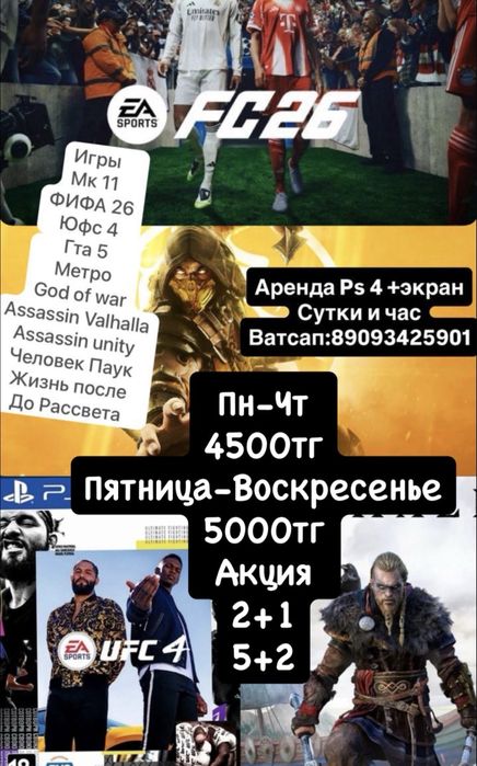 Аренда Пс  4 про.