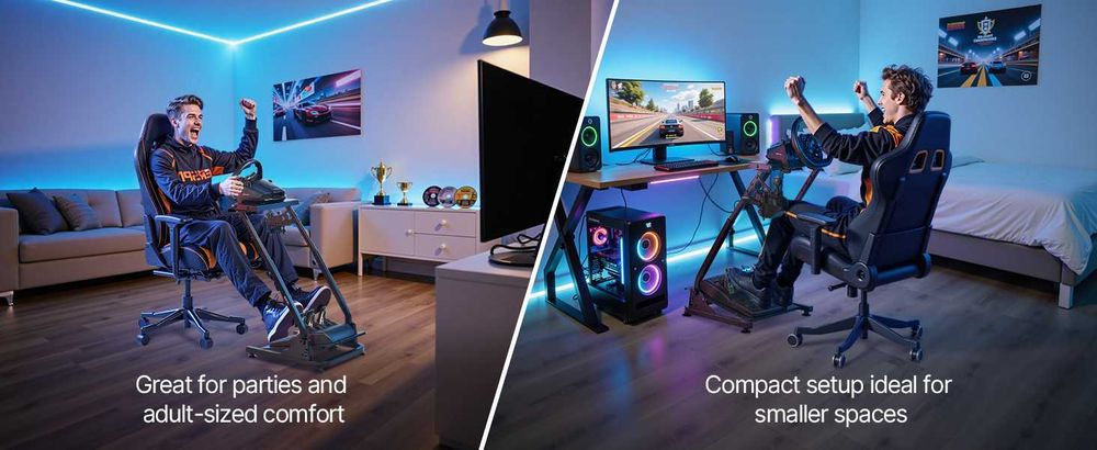 Стойка за Волан Sim Racing Stand Logitech Thrustmaster Оригинална Vevor®