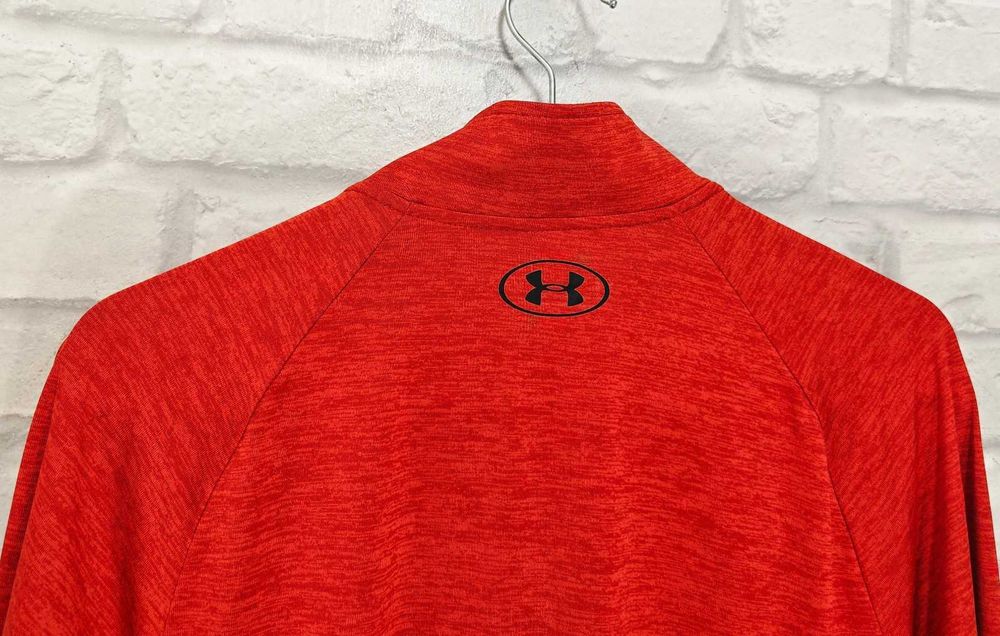 Under Armour Червена мъжка фланелка за фитнес / бягане размер L