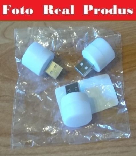 Set de 3 x Lampa de Veghe USB cu Led Alb/Cald la 5V/4W- Germania