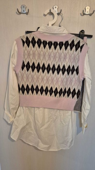 Compleu fustă, cămașă cu vestă