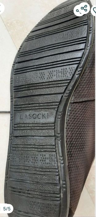 Pantifi barbati, piele naturala Lasocki/42