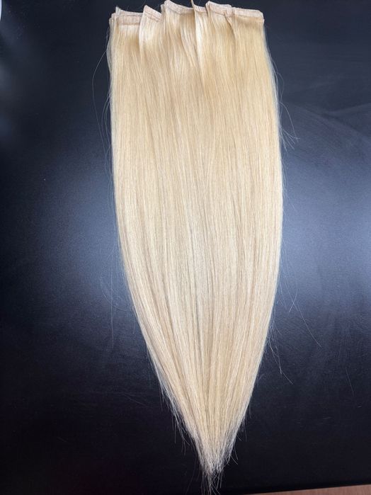 Естествена коса на стикери 55 см