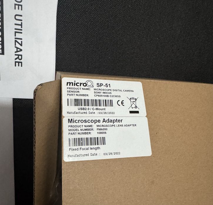 Microscop Biologic BTC BIM135T-LED cu Camera digitala MicroQ 5,1 MP