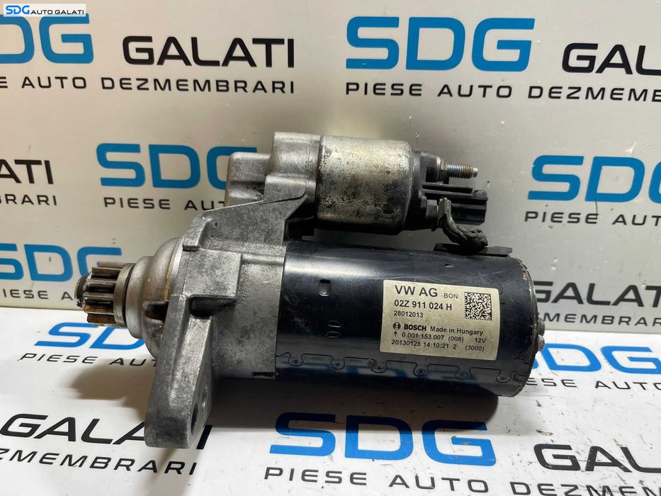 Electromotor cu 13 Dinti Volkswagen Jetta 4 1.6 TDI CAY CAYB 2010 - 2015 Cod 02Z911024H 0001153007 0001153008 1005831827 [M7208]
