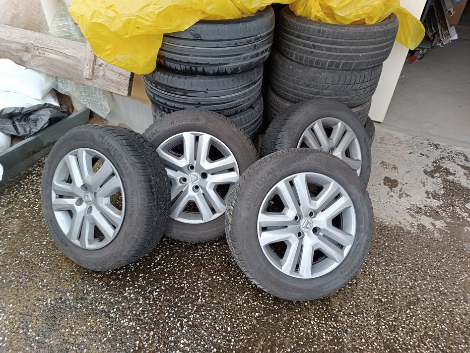 Джанти 4×100 за Дачия централен отвор 60,1 гуми Унироял Дот 4222?