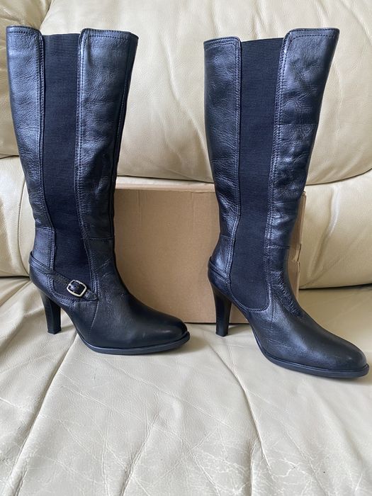 Christian lay - кожени дамски ботуши на ток