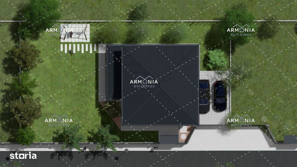 Ansamblu privat de case premium in Sanmartin | Strada privata |