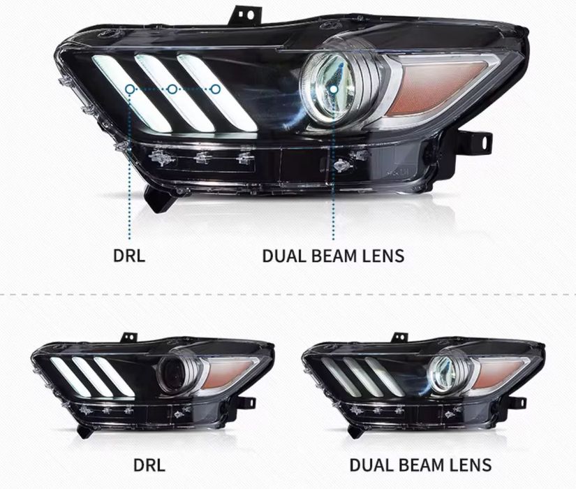 LED фарове Ford Mustang 2015-2017