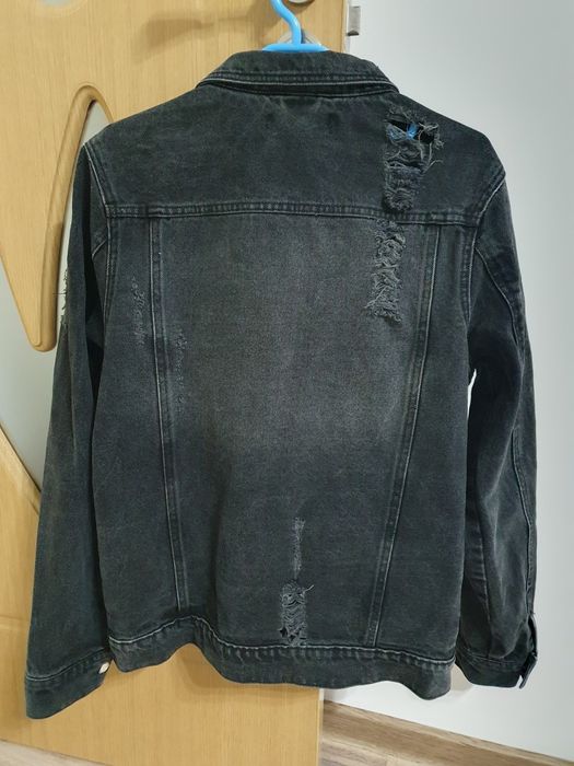 Geaca denim neagra ,mărimea M