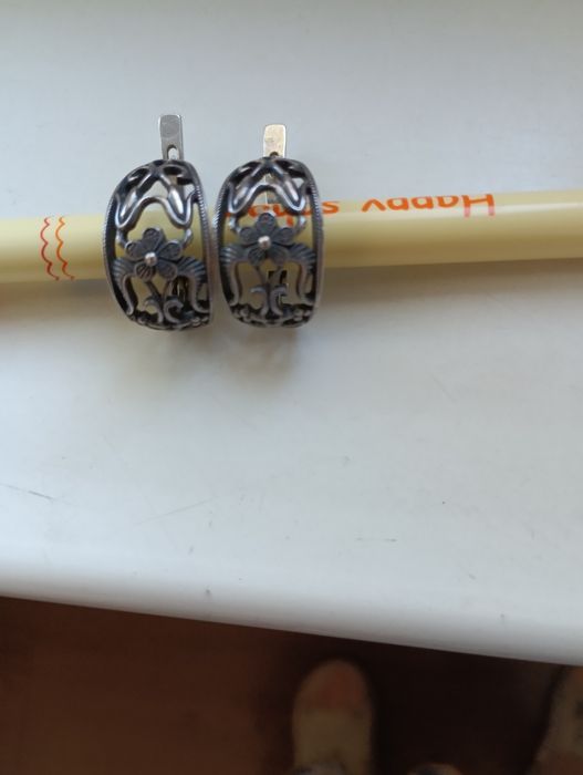 Серьги серебряные