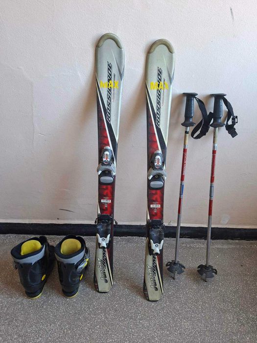 детски комплект ски Rossignol, ски обувки и щеки