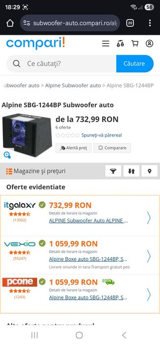 Subwoofer Alpine