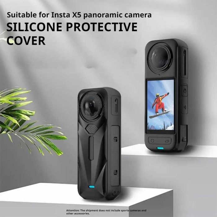 Husa de silicon + protectie obiective camera de actiune Insta360 X5
