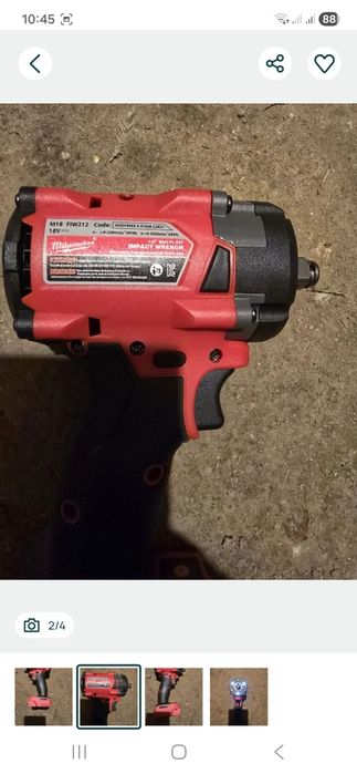Vând bormasina cu impact 18v milwaukee