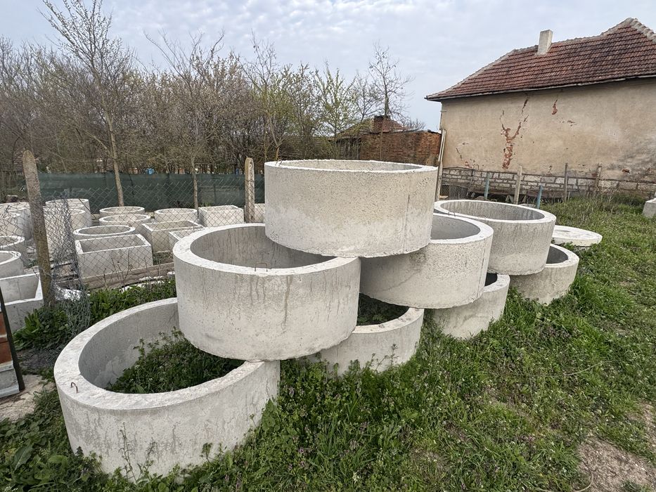 Бетонни пръстени за септични ями герани и водомерни шахти