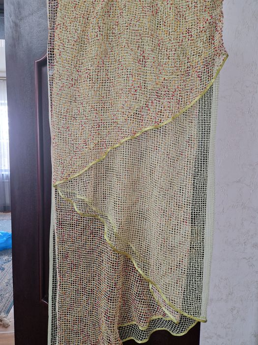 Тюль на кухню ,,Теневые шторы 7тыс Турция в отли,ном состоянии