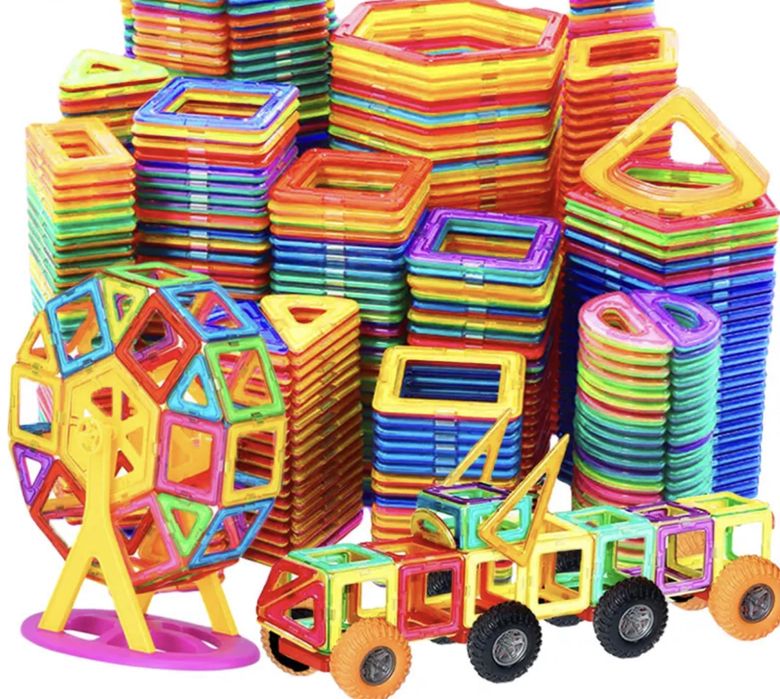 Set Inteligent de Constructie Magnetic 168 buc